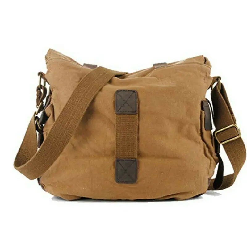 New Style Men's Sports Hiking Canvas Single-Shoulder Bags Large Capacity Casual Solid Hasp Handbags 2019 |