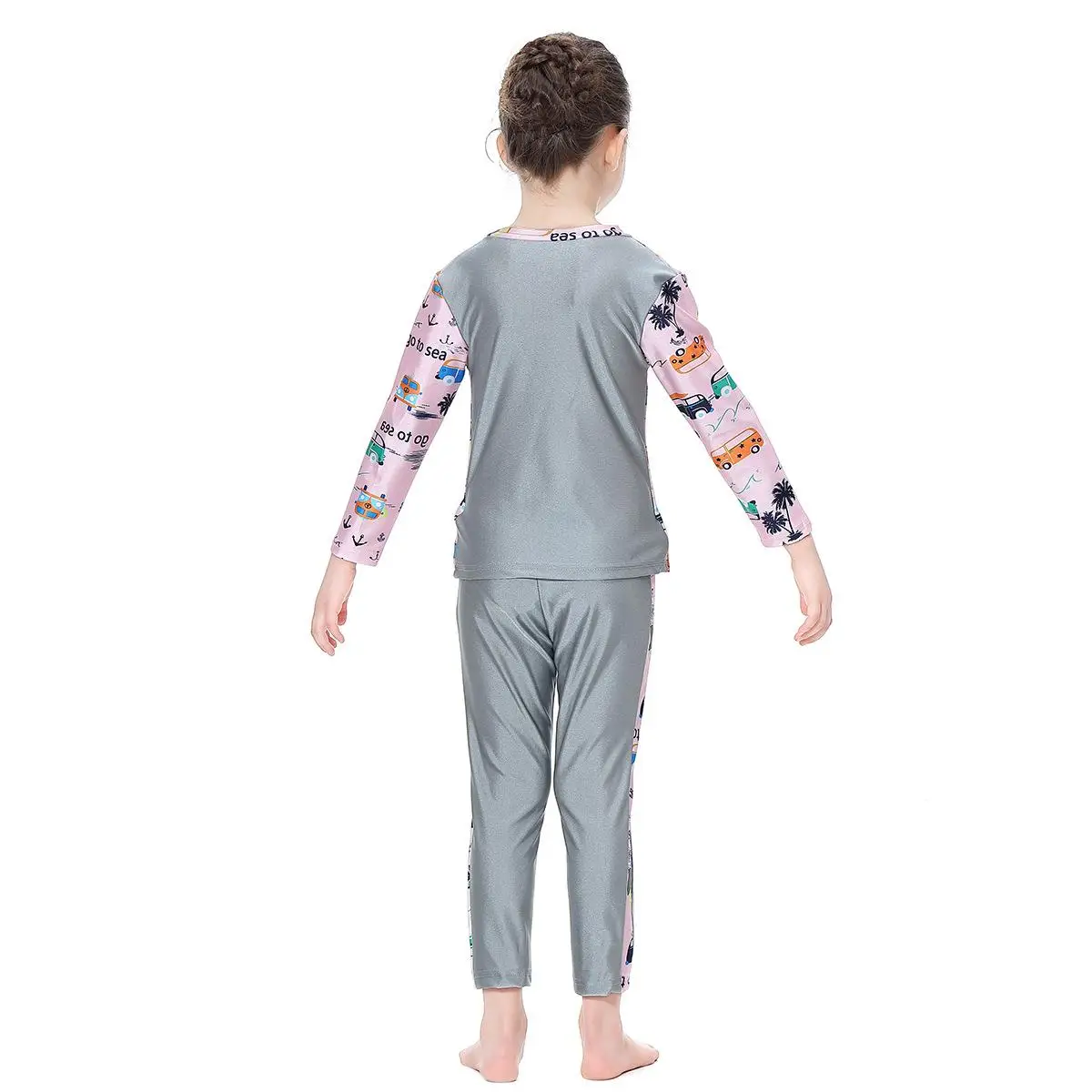 Мусульманский купальник для девочек детский купальный костюм из двух предметов