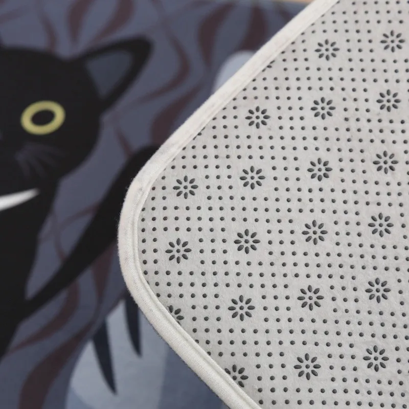 Floor Mats Animal Cat Printed Bathroom Kitchen Carpets Doormats Mat For Living Room Anti-Slip Tapete | Дом и сад