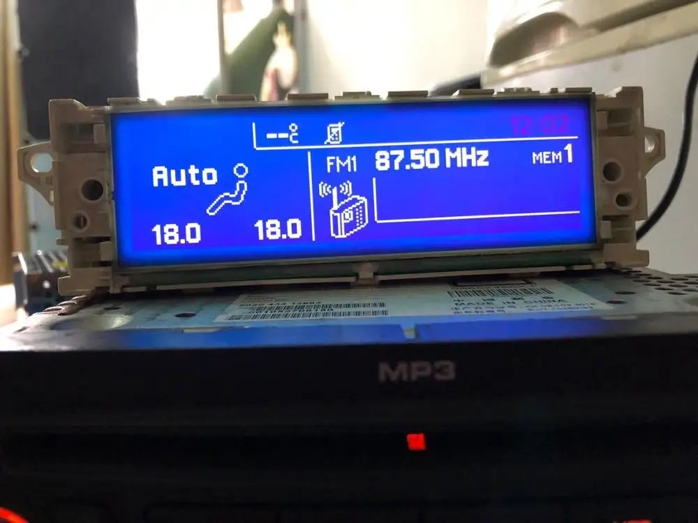 Синий экран USB Bluetooth Дисплей rmonitor белый корпус 12 pin для peugeot 307 407 408 citroen C4 C5