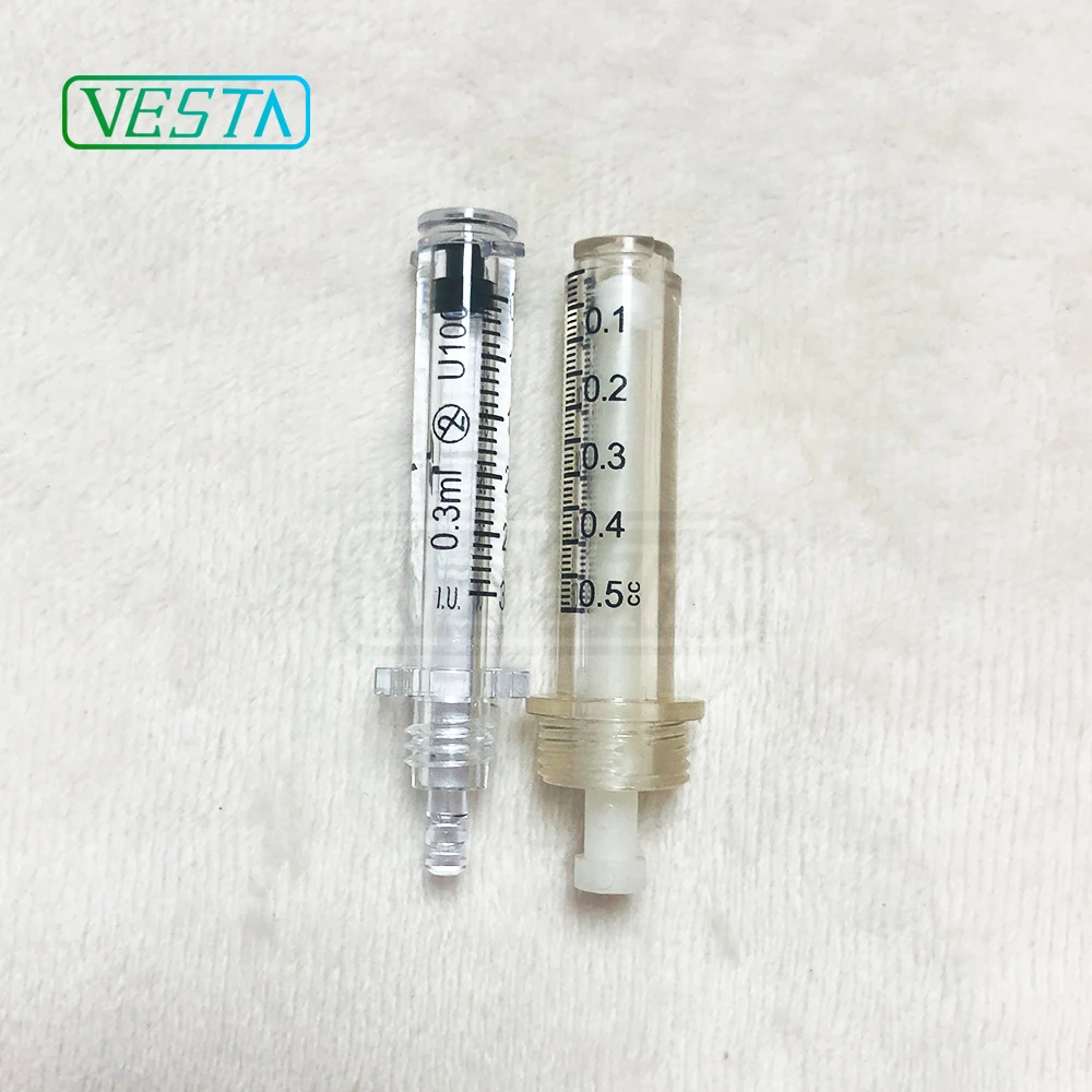 2019 Vesta 100 шт 0 5 мл одноразовые геджиеновые Пластиковые ампулы/шприц/Иглы для