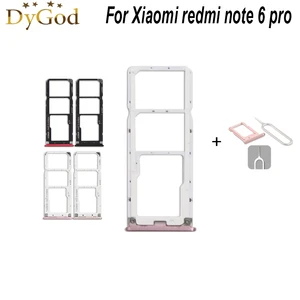 DyGod For Xiaomi redmi 6 pro SIM Card Tray Slot Holder Adapter Repair With Take Sim Card Eject Tool 