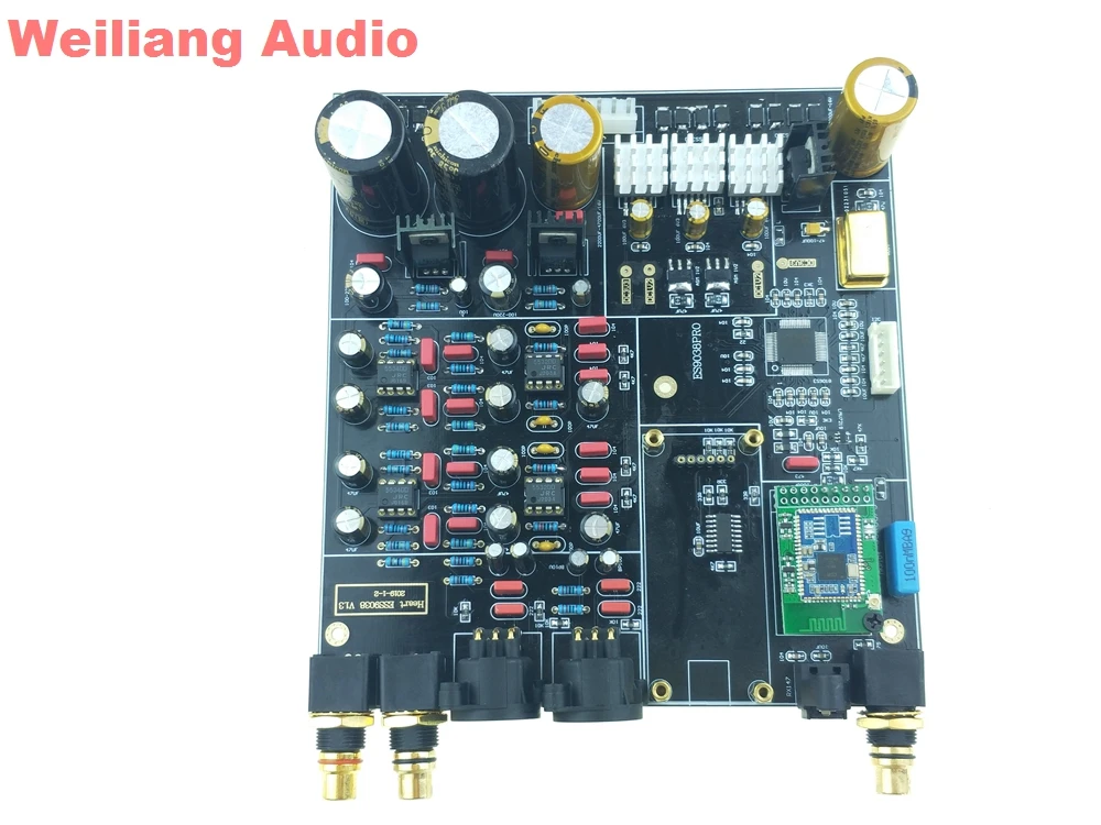 Weiliang ES9038PRO ES9038 HIFI ЦАП DSD декодер XLR ЦАП+ Bluetooth 5,0 CSR8675 APTX hp