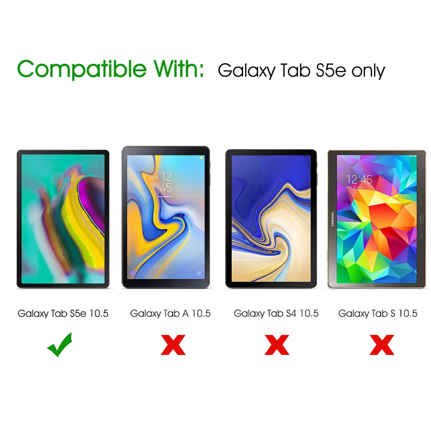 Закаленное стекло ZoeRax для Samsung Galaxy Tab S5e защита экрана твердость 9H/без