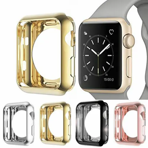 Корпус из алюминиевого сплава рамка для Apple Watch защитный чехол iWatch бампер кожи 38/42