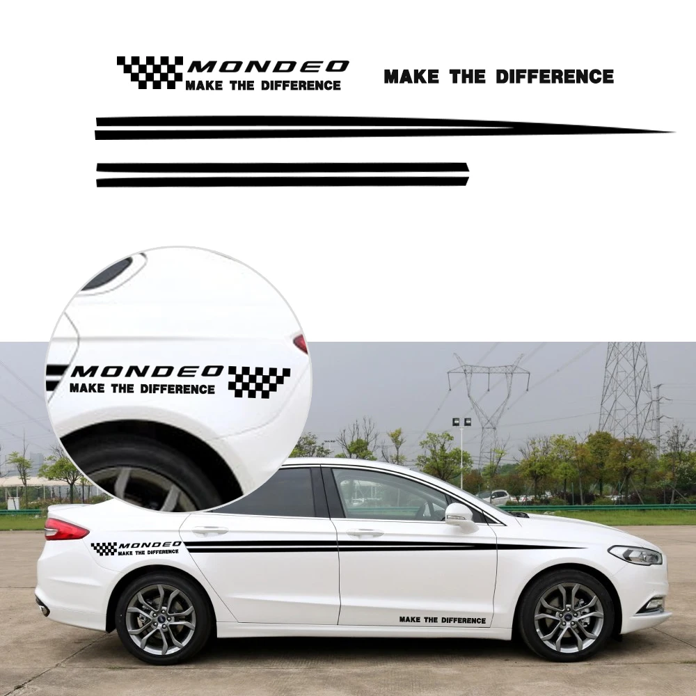 Наклейки на хэтчбек для Ford Mondeo боковая наклейка кузов автомобиля Word наклейки