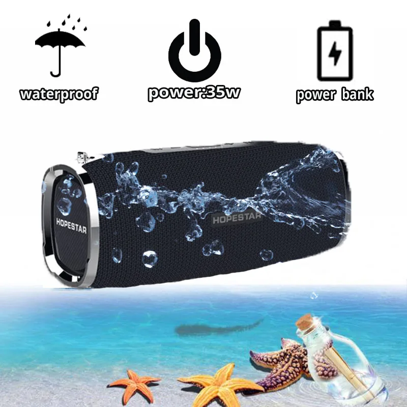 OPQ-HOPESTAR A6 Bluetooth динамик Портативный беспроводной громкий звуковая система 3D