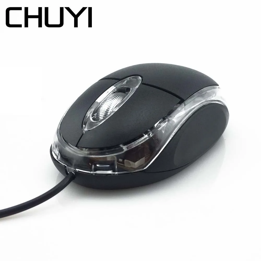 

CHUYI Wired Mini 3D Mouse For Kids 1600 DPI USB Optical Mice Mause For PC Laptop Notebook