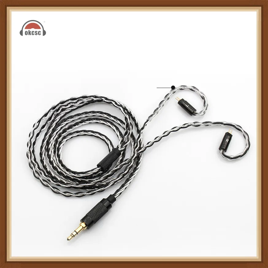 Кабель для наушников okscc Hifi Mmcx /2pin 0 78 мм разъем 2 5 сбалансированный штекер 3 стерео