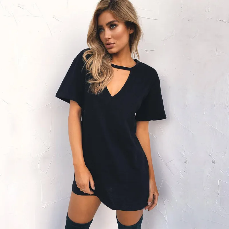 3XL плюс Размеры 2019 Новая мода женские топ с коротким рукавом и v-образным вырезом