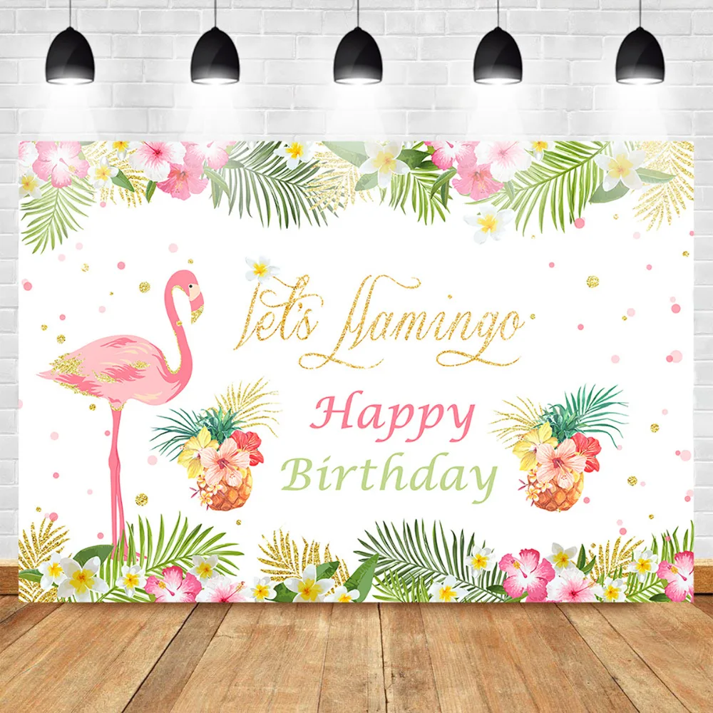 Mehofoto декорации с Фламинго Гавайская Вечеринка Алоха день рождения фоны для