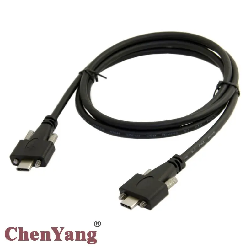 

Data Cable Chenyang 1.2m 10gbps With Panel Count Type Dual Crew Locking To Usb-c 3.1