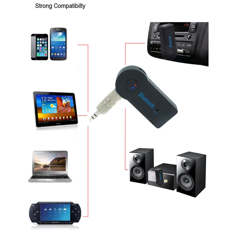 3 5 мм Aux приемник Bluetooth гарнитуры Беспроводной Bluetooth4.1 автомобильный адаптер для