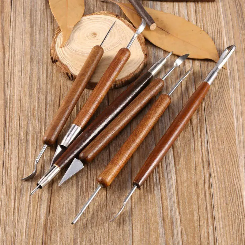 Высокое качество 2019 6x резчики глина Лепка Резьба Керамика инструменты