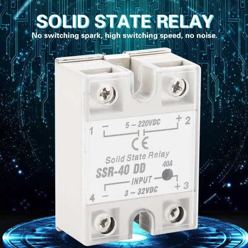 Newstyle SSR 40 DD 40A 5 220VDC твердотельные реле для процесса промышленной