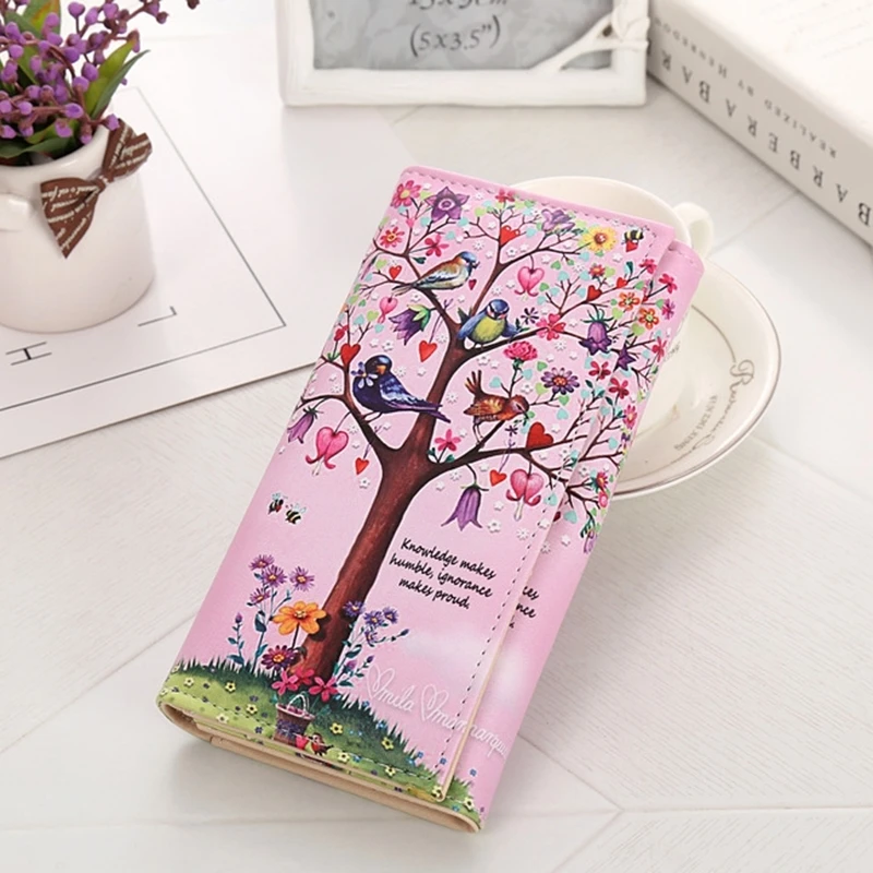 

Trend Creative Ladies Wallet Graffiti Silk Screen Multi-Pattern Cartoon Card Package