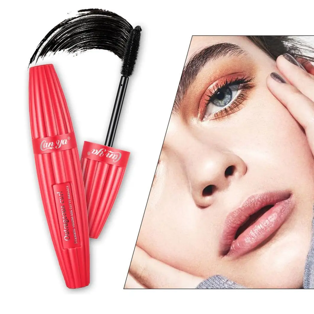 Women Makeup Anti Sweat Long Lasting 9g Waterproof Mascara Made China Black Curling All Skin Types 3Years |