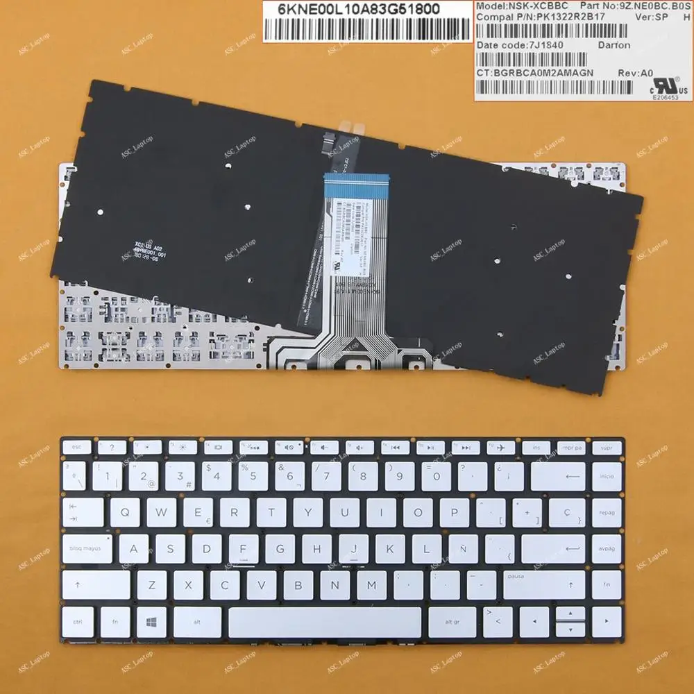 Новая испанская клавиатура Teclado Для HP 14 ba134ns ba135ns ba136ns ba130ns ba131ns ba132ns ноутбук с