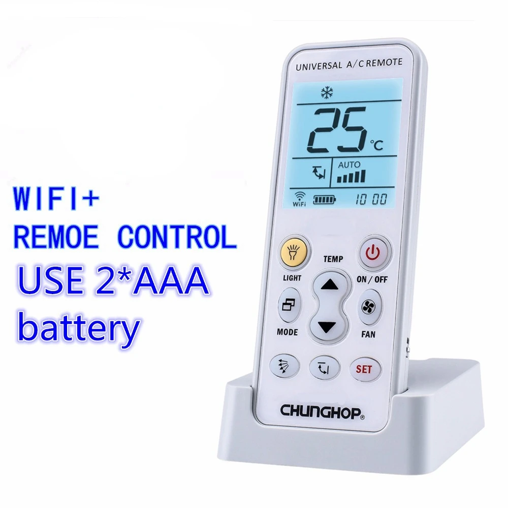 Chunghop K 390Ew Wifi умный Универсальный ЖК кондиционер A/C Пульт дистанционного