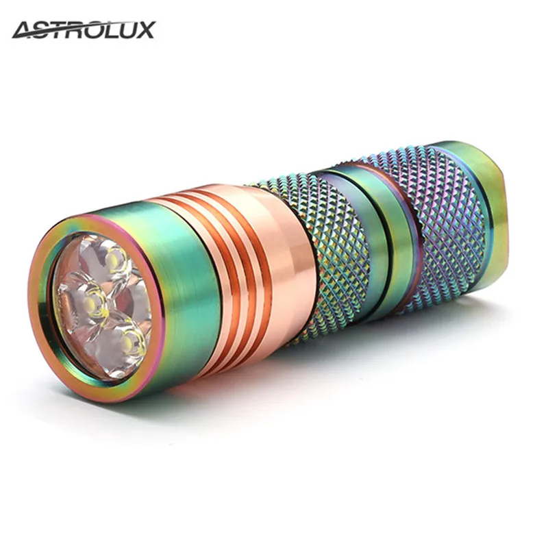 Astrolux S41S Цветной Нержавеющая сталь 1600LM 4/7 режимов Мини 4x Nichia 219B/XP-G2/G3 A6