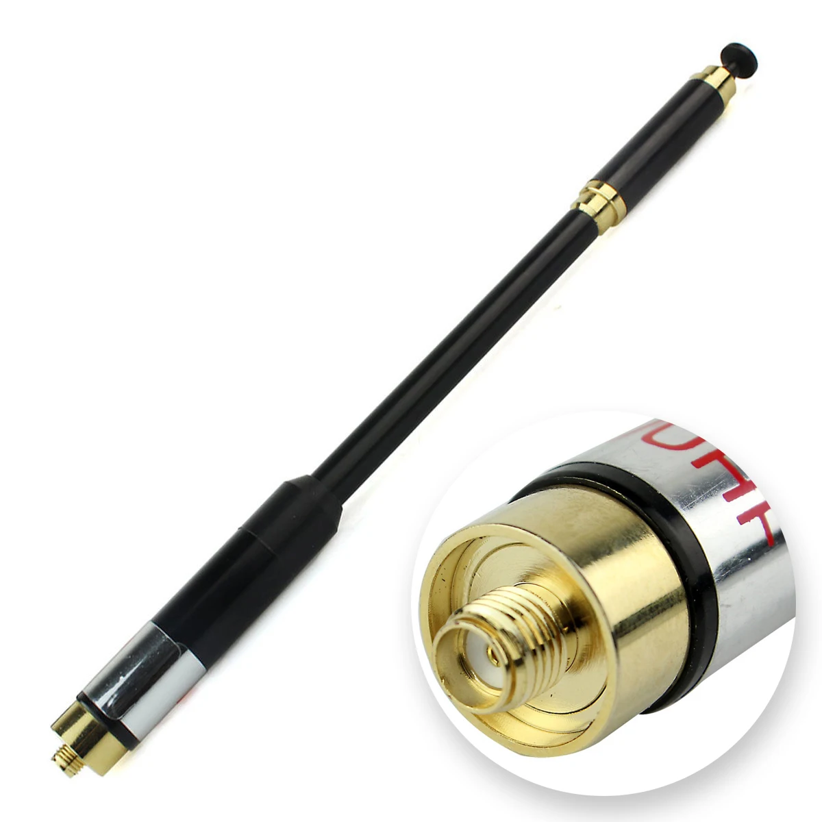 SOONHUA высокоскоростная Двухдиапазонная VHF/UHF Антенна 144/430 МГц SMA F телескопическая