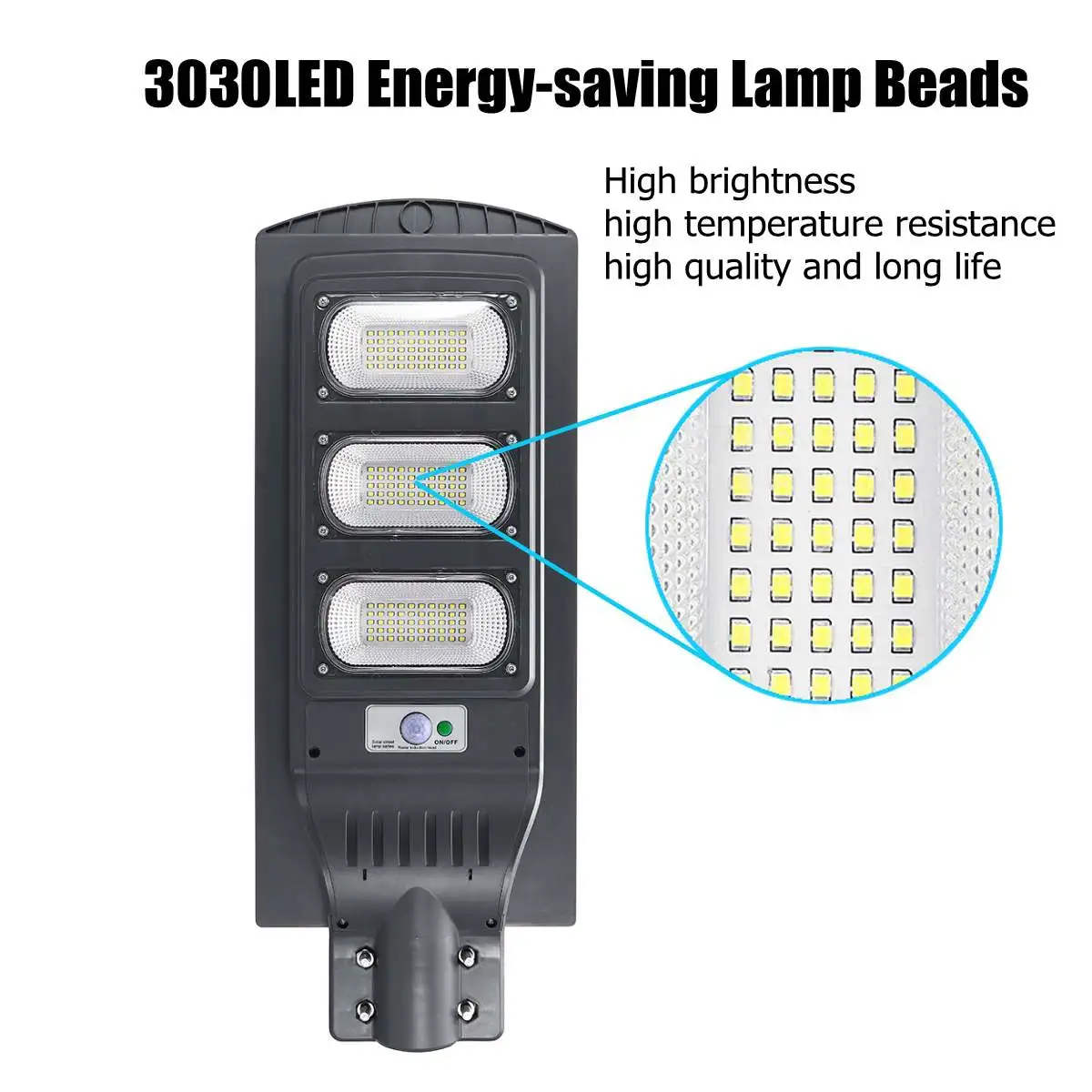 

30W/60W/90W LED PIR Solar Street Light Outdoor Waterproof IP65 Radar Sensor Light Control Solar Powered Led Yard Street Lamp