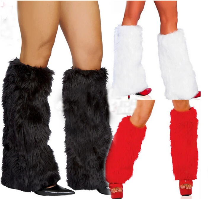 

Women Faux Fur Leg Warmers Fluffies Shaggy Boot Shoes Covers Ankle Sleeve Knee Sleeve Winter