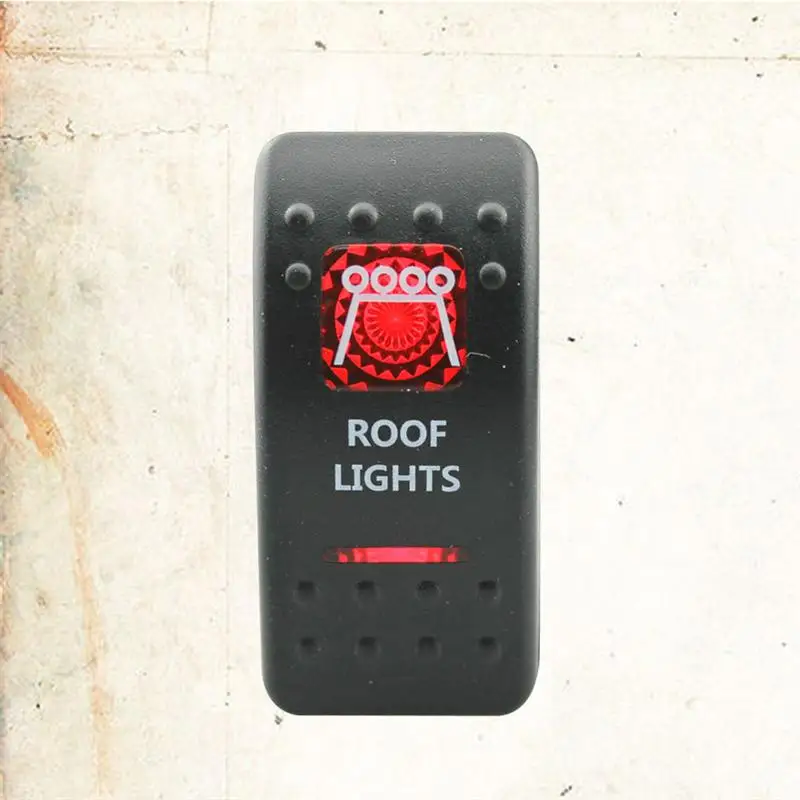 12-24V Rocker Switch On Off Red Light for Car Van Boat (Roof Lights) | Автомобили и мотоциклы