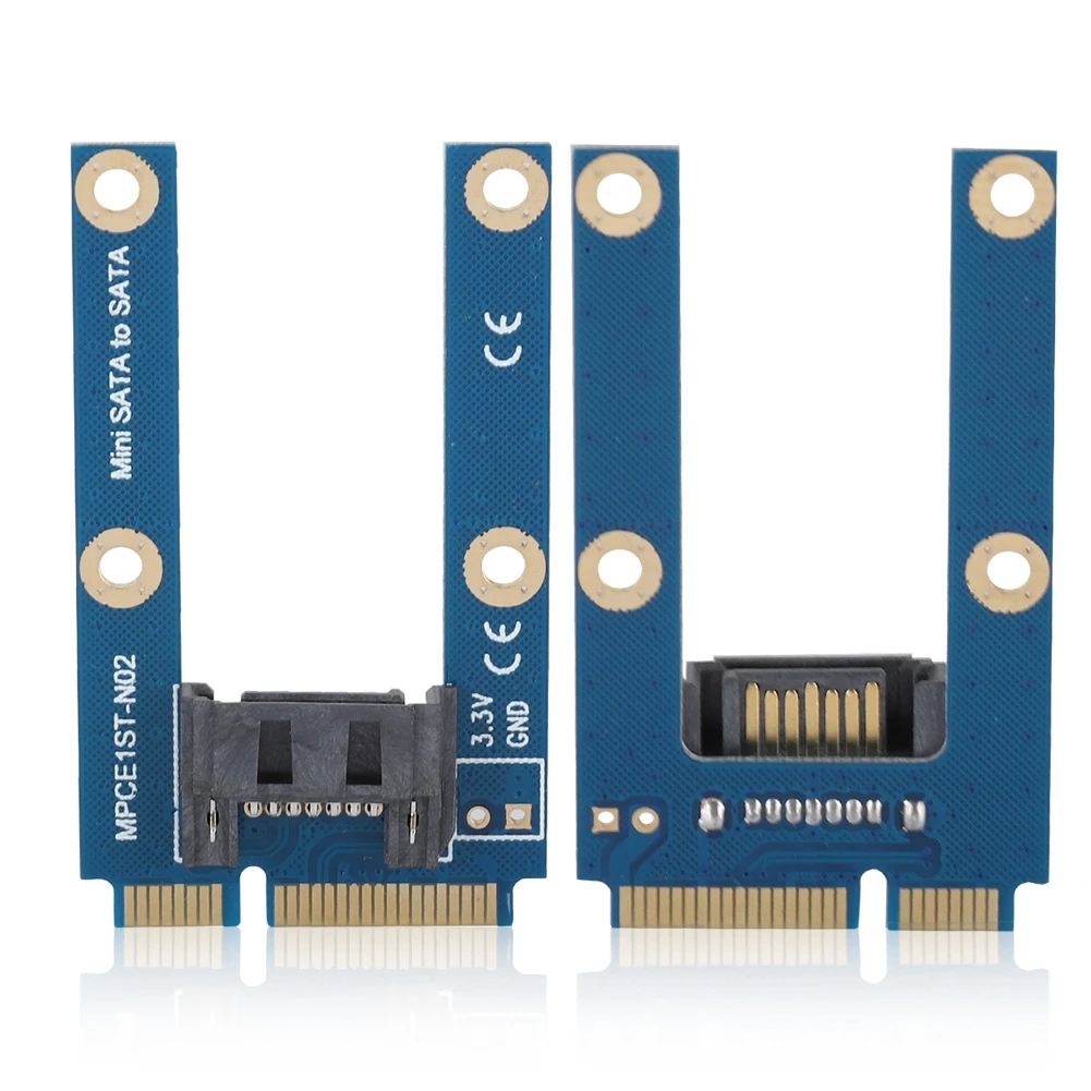 Переходная карта SATA mSATA мини адаптер на 7pin MPCIe горизонтальное расширение для MAC