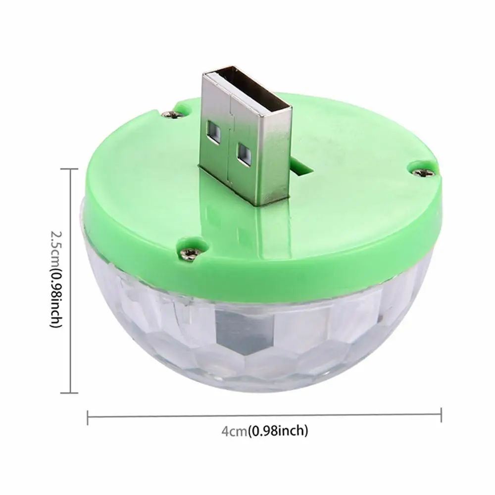 USB зарядка дискотека светодиодные лампы для вечеринок мини хрустальный