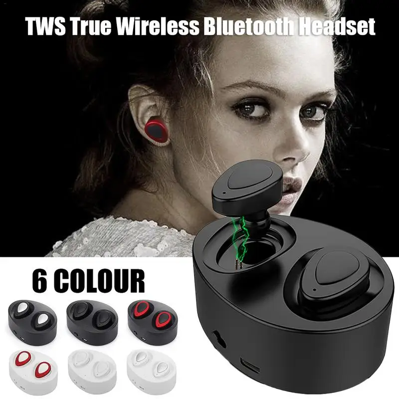 Беспроводные Bluetooth наушники TWS мини стерео воспроизведение музыки Hands-free