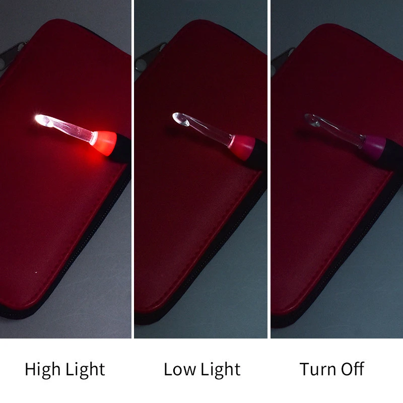 38 шт./компл. USB светодиодный свет перезаряжаемые крючком Крючки Швейные иглы