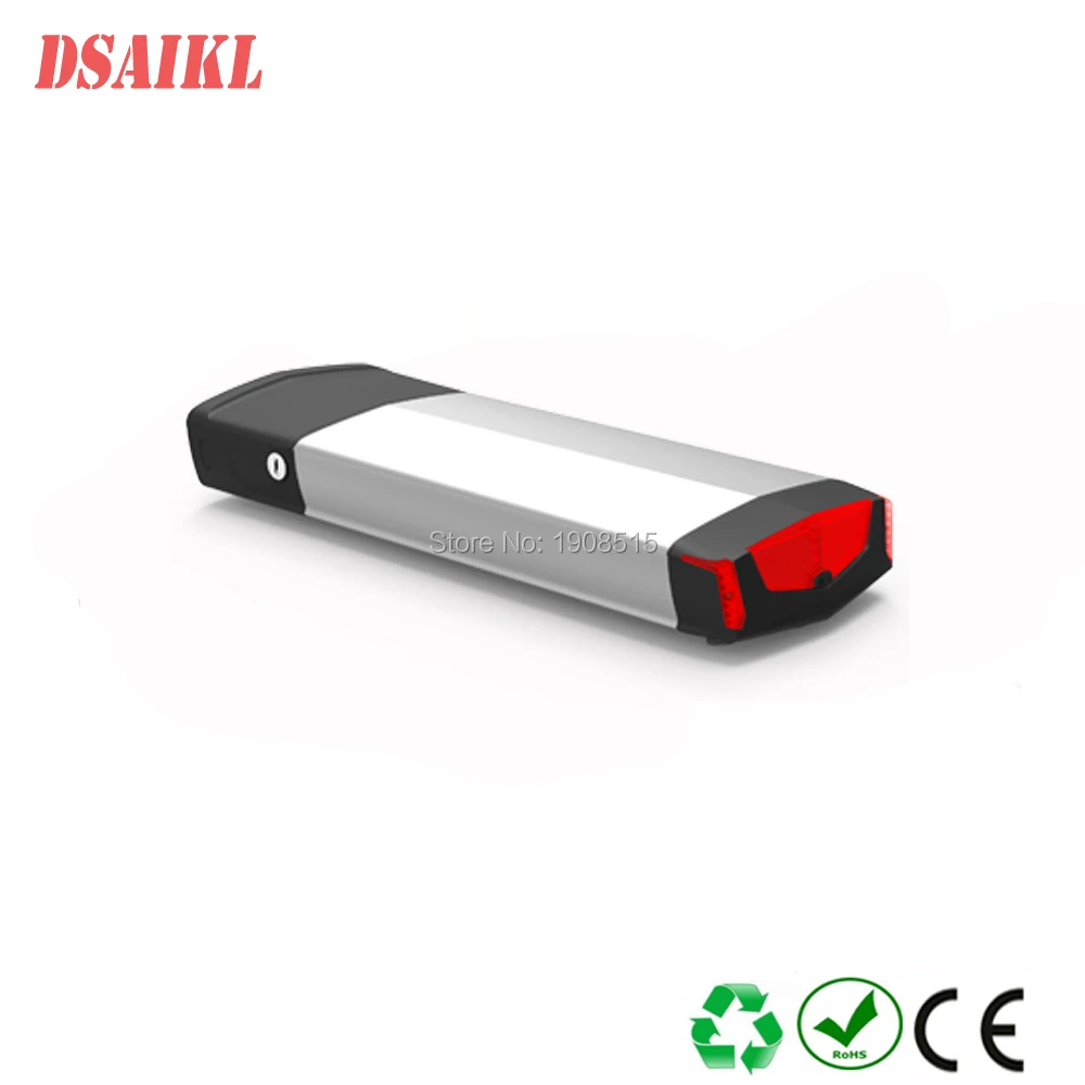 

EU US No Tax Electric Bicycle 36V 10Ah Rear Rack Battery for Bafang BBS01 eBike Battery with charger