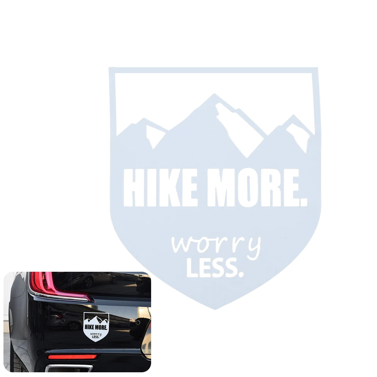 Hike больше беспокойтесь меньше наклейки Автомобильные фары бампер наклейка