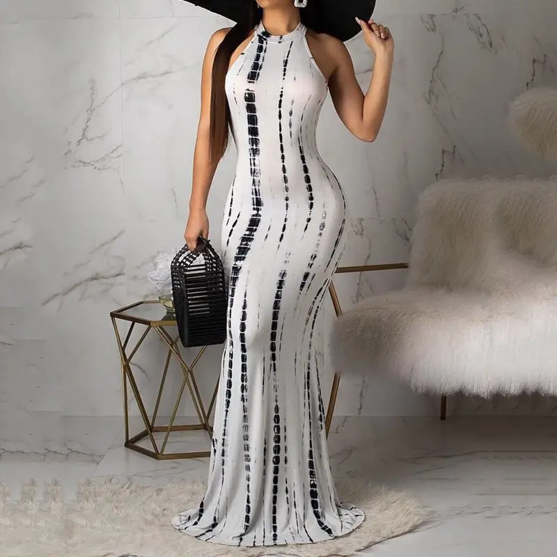 Пикантные Бандажное платье-хальтер для женщин Boho желтый спинки пляжные