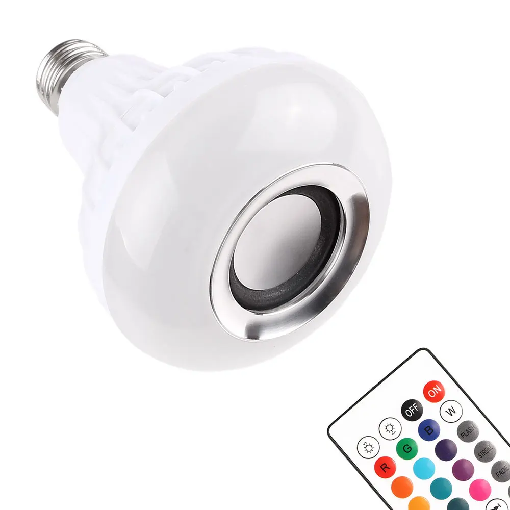 Bluetooth 4 0 музыкальный аудио RGBW светильник мик свет RGB 7 вт E27 светодиодный ная лампа