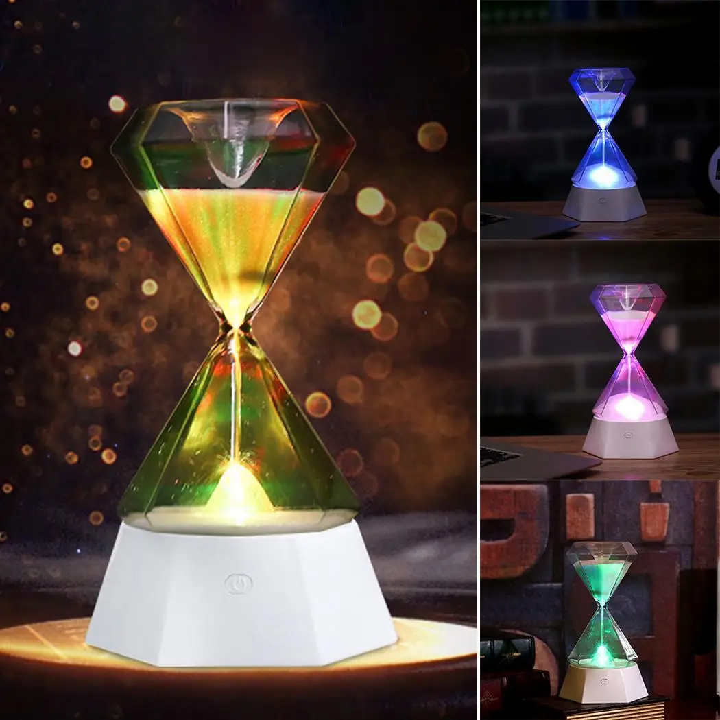 Цвет ful Песочные Часы Shaped Sleep Light USB 40 H-48 H Touch color 525-460 изменить ночь 625-465 620-520 свет |