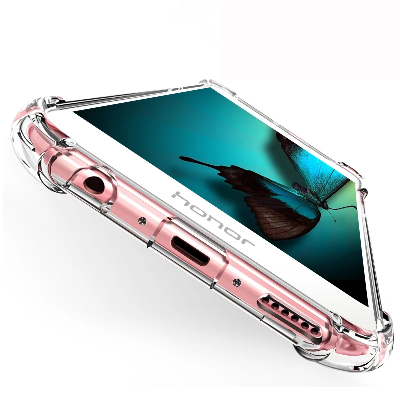 Clear Silicone Cases For Huawei P20 Pro P10 lite 2017 Mate 20 9 10 Nova 2i 3 3i Honor 6A 6X 7X 8C Shockproof TPU Case |
