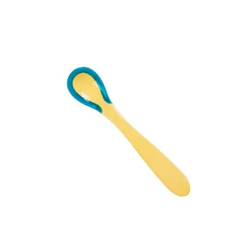 

2Pcs Baby Spoons Tableware For Children Flatware Cutlery Spoon Silicone Feeding Soft Head Spoon