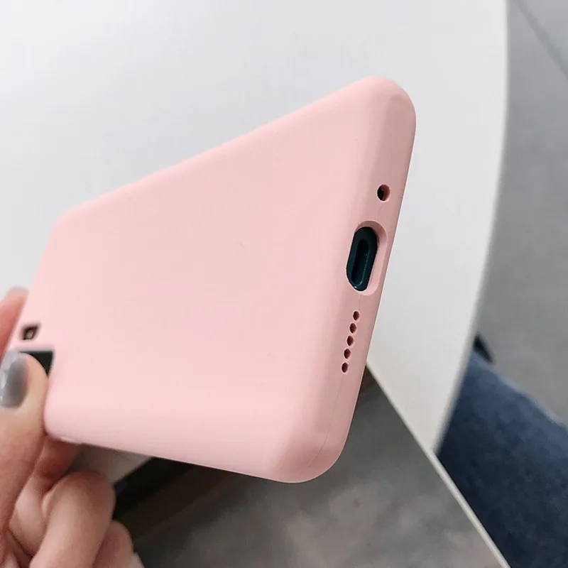 Роскошный мягкий жидкий силиконовый чехол для Huawei P30 Pro Sillicon с полной защитой