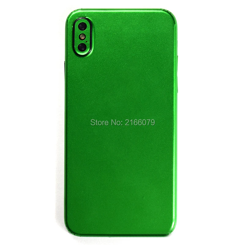 Для Apple iPhone X XS Max Xr 8 7 6S Plus 5S SE задняя крышка имитация металлическая наклейка