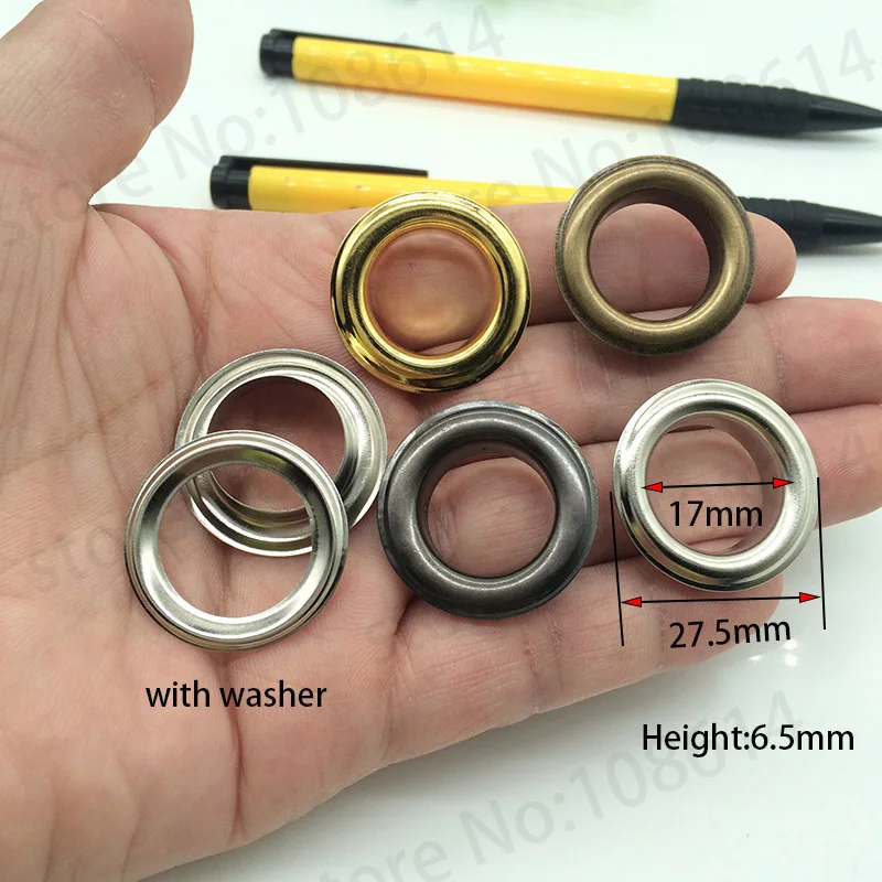 50 компл./упак. металлические латунные петли для одежды круглые серебряные черные
