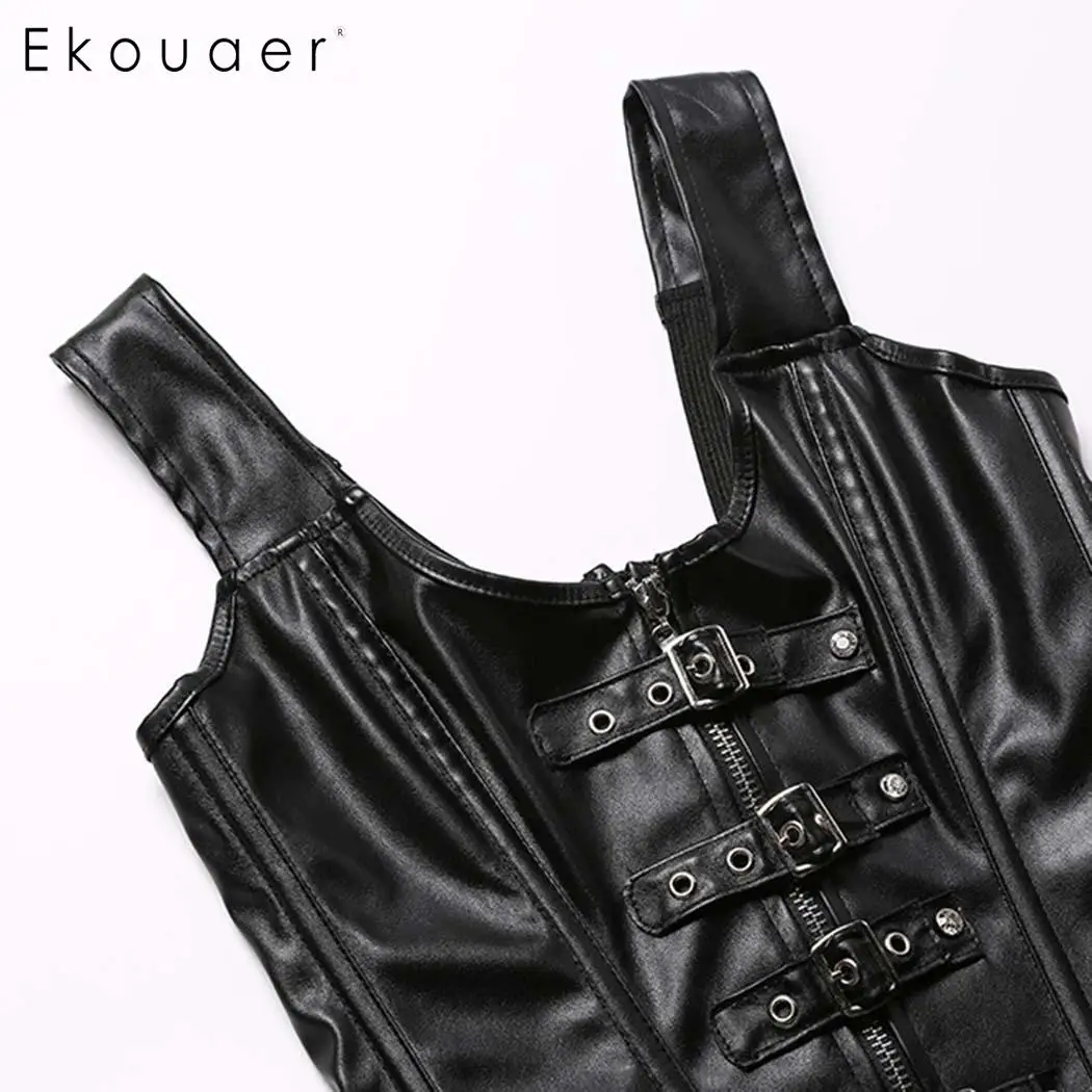 Ekouaer Женский корсет бюстье Корректирующее белье для живота однотонный