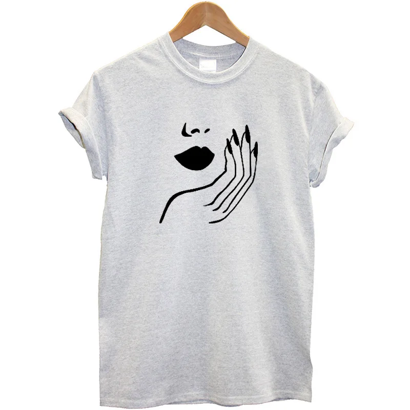 Модная женская футболка с коротким рукавом хлопковая повседневная одежда