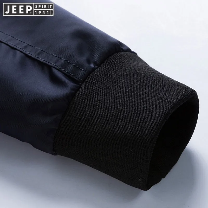 2019 осенне-весенние Брендовые куртки-бомберы JEEP SPIRIT флисовые теплые однотонные