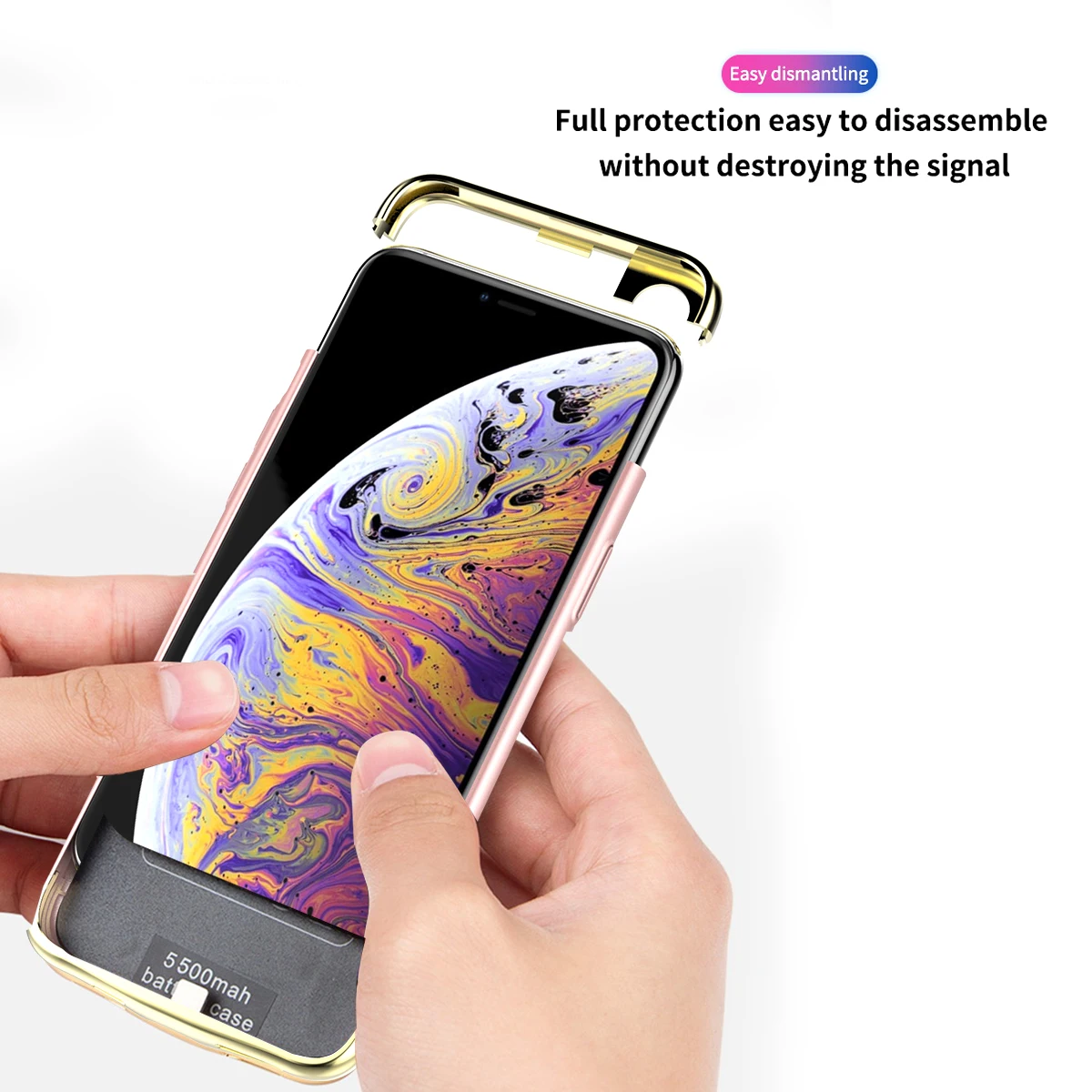 Для iPhone Xr/Xs Max 6000 мАч зарядное устройство чехол для телефона тонкий портативный