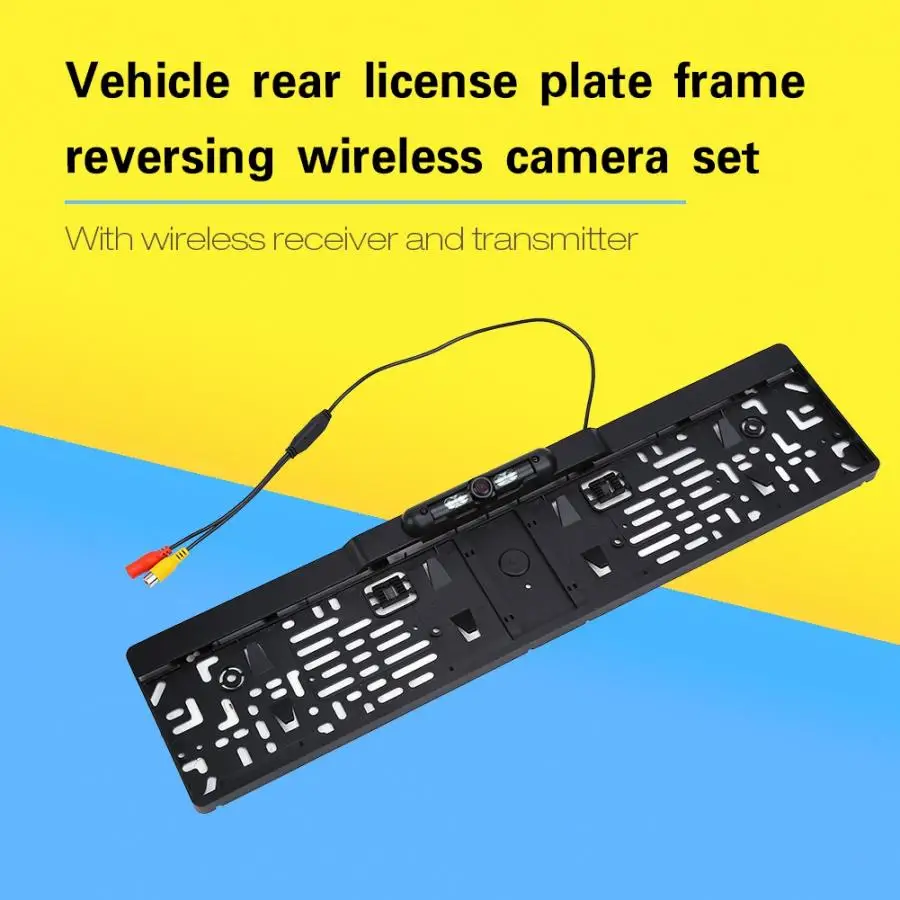 car camera Oversea Funk 170 Degree IR Reversing Camera Wirelessly Mark License Plate Parking Aid | Автомобили и мотоциклы