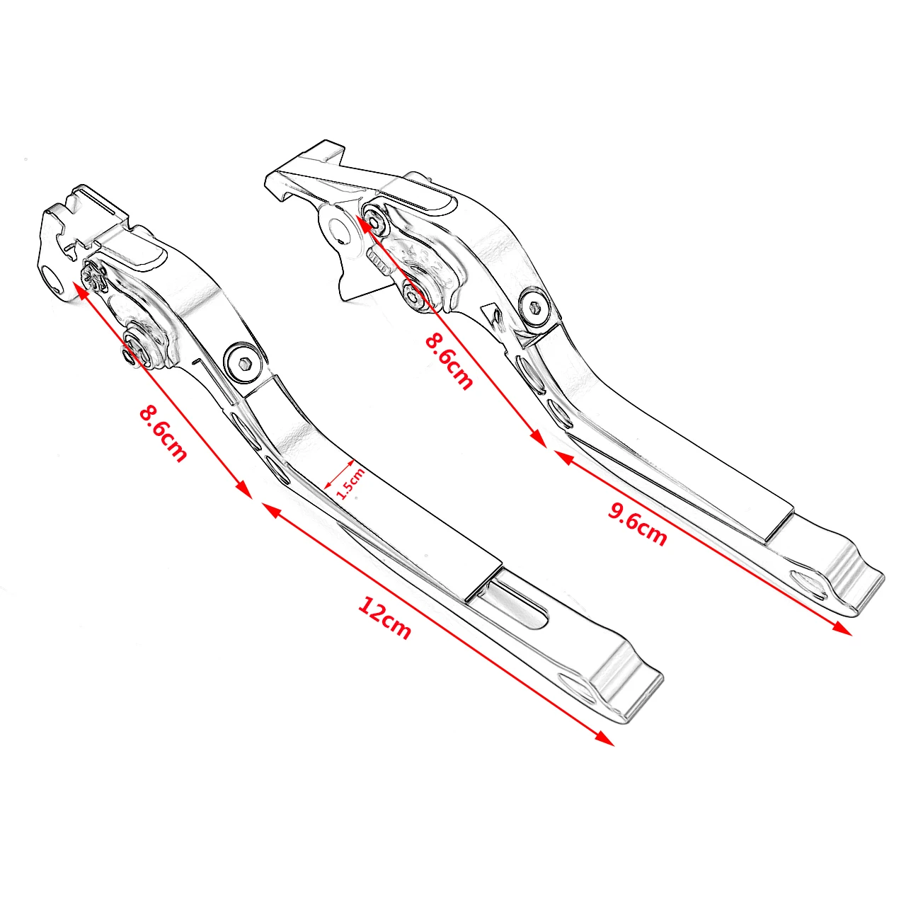 Мотоциклетные Складные Выдвижные Регулируемые сцепные рычаги с ЧПУ для KAWASAKI NINJA