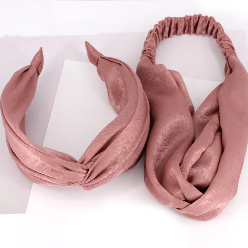 

New Korean cross Hairbands Accessories Fashion Girls Women Headband Trendy Solid Hair Band