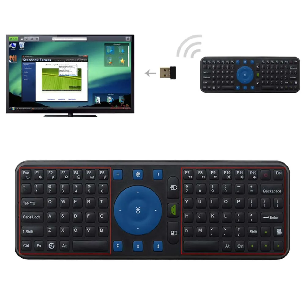 Игровая эргономичная воздушная мышь MEASY RC7 2,4 GUSB беспроводная клавиатура и клавиатура для Android Smart tv Box Android Мини ПК проектор